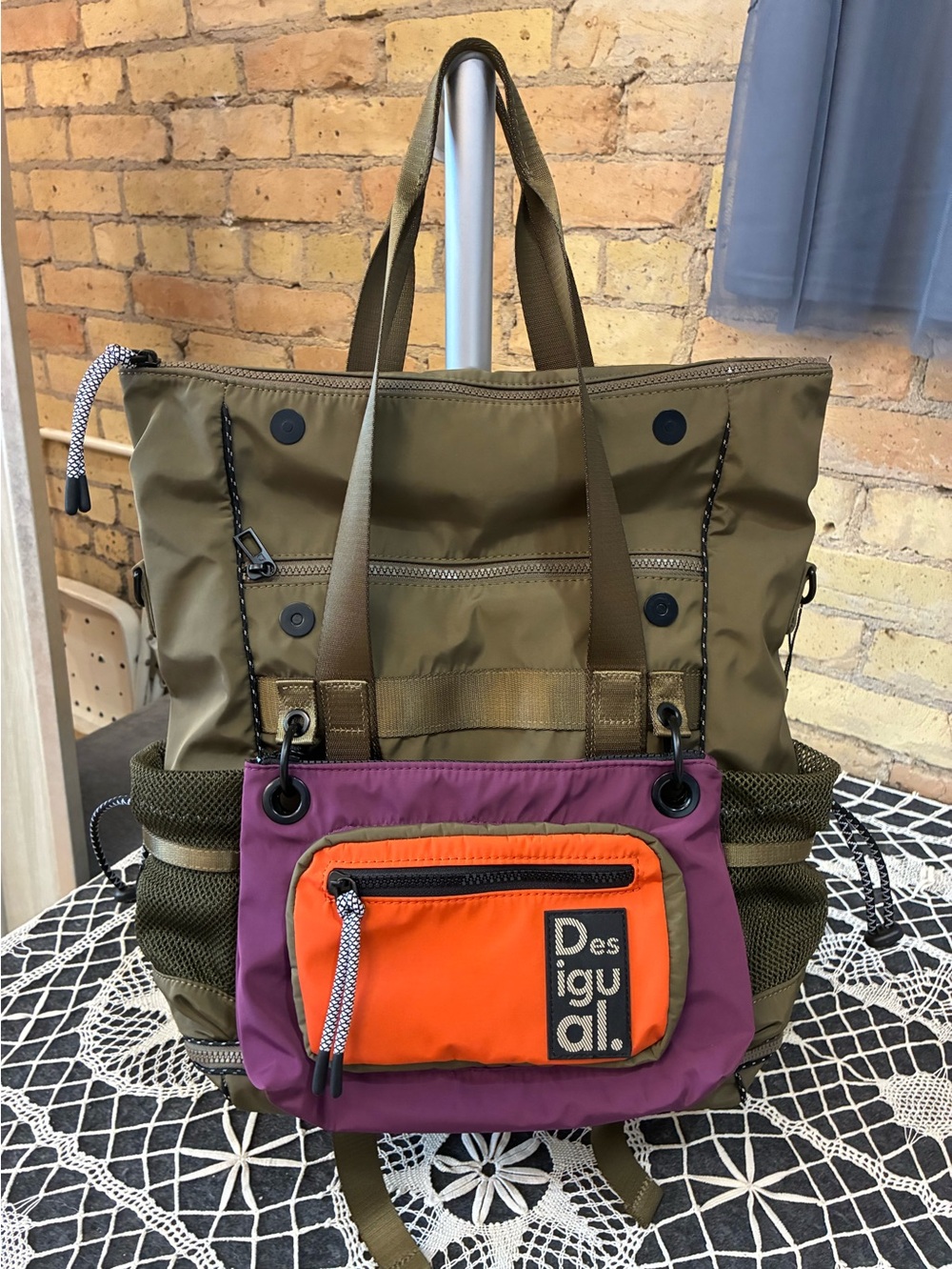Desigual Women’s Voyager Multiposition Backpack - Picture 2 of 8